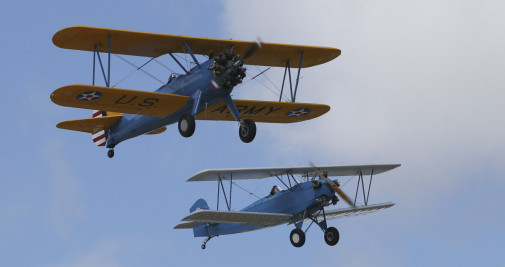 Dos aviones durante la exhibición celebrada en Cuatro Vientos / EFE