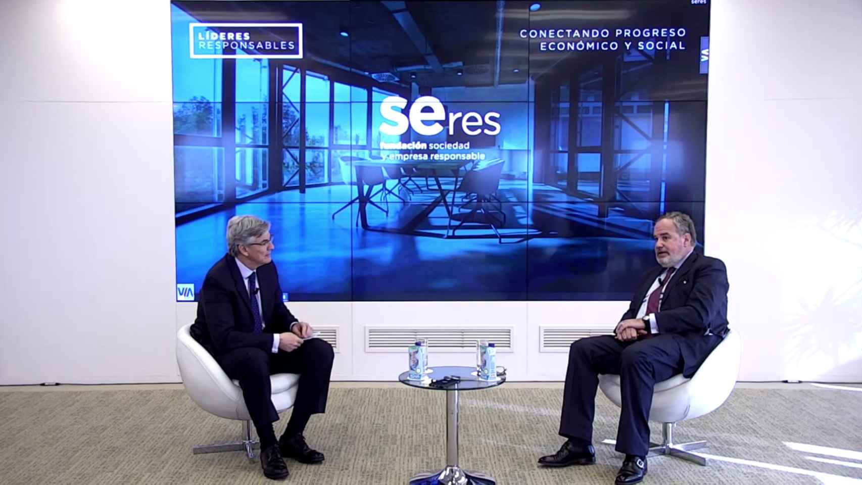 Fernando Ruiz, presidente de la fundación Seres, y Demetrio Carceller Arce, presidente ejecutivo de Damm / SERES