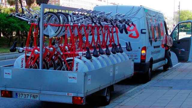 Una furgoneta del Bicing de Barcelona / CG