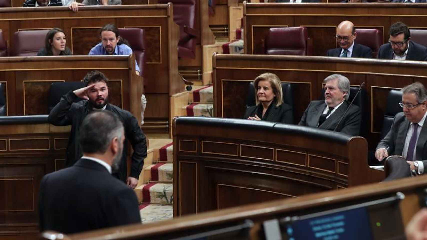 Gabriel Rufián en el Congreso de los Diputados / EFE