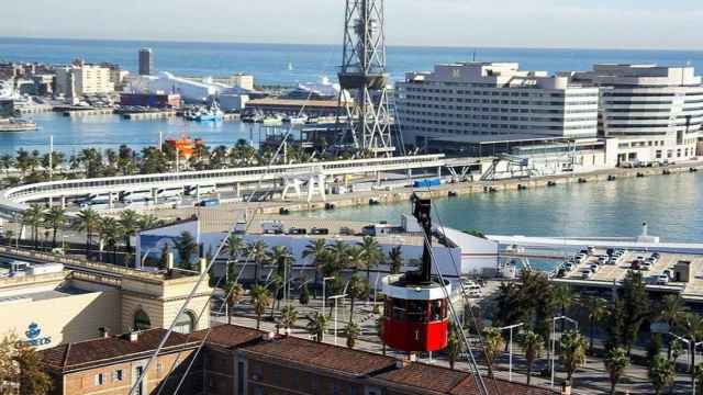 Vista del teleférico de Montjuic / Rafał Chudoba EN PIXABAY