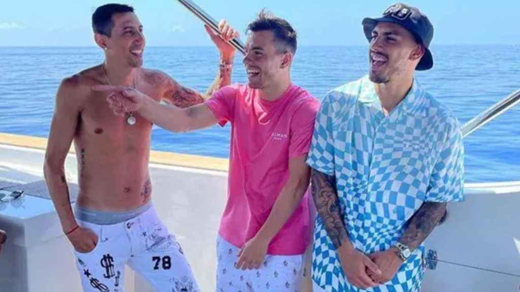 Di María, en unas vacaciones de verano en Ibiza del año pasado / Redes