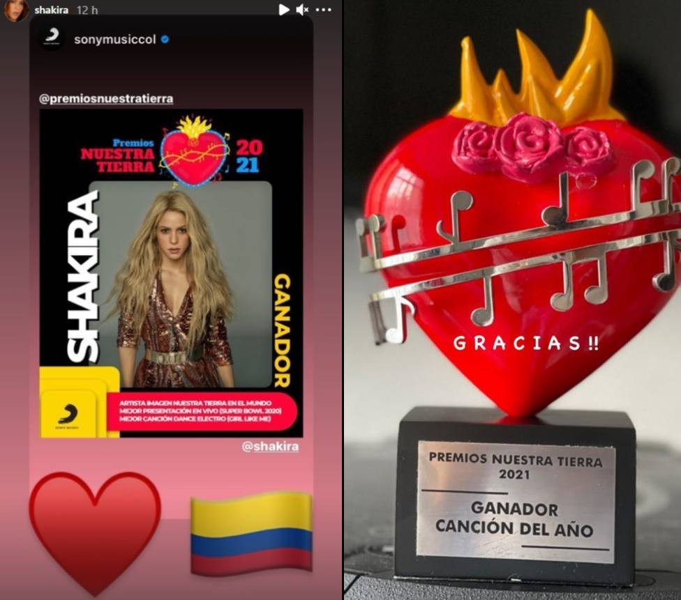 shakira premios nuestra tierra