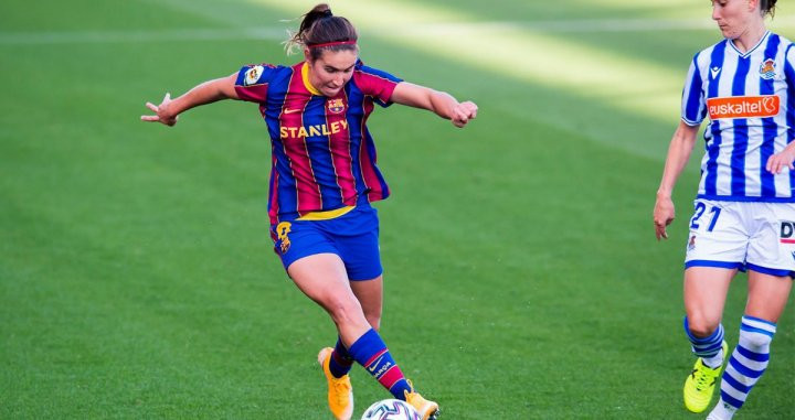 Mariona Caldentey ante la Real Sociedad / FC Barcelona