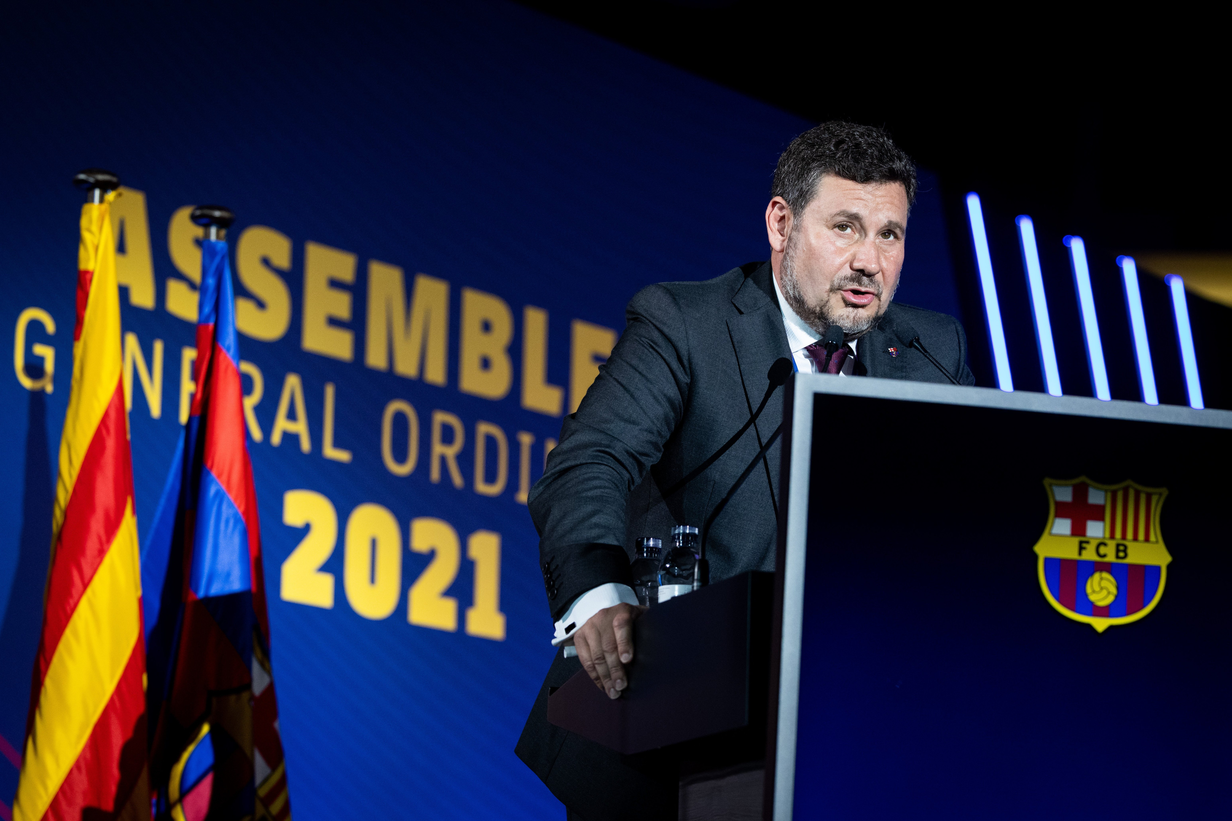 Eduard Romeu en la asamblea de socios compromisarios / FCB