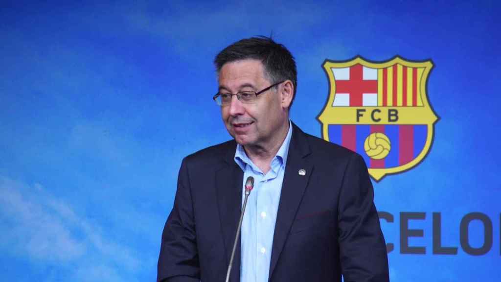 Josep Maria Bartomeu en un acto con el Barcelona / EFE