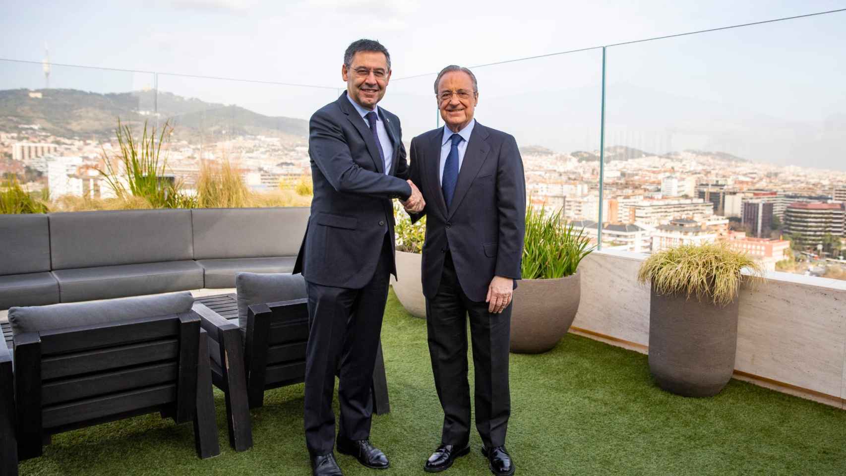 Josep Maria Bartomeu y Florentino Pérez en la comida de directivas / FCB