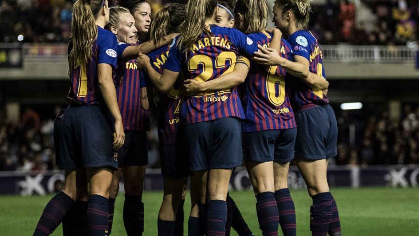 Una foto de las jugadoras del Barça femenino durante un partido / Instagram