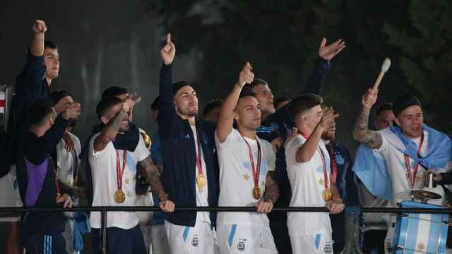 Los jugadores de Argentina, celebrando la Copa del Mundo en Argentina / EFE