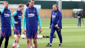 Koeman en un entrenamiento del Barça / FC Barcelona