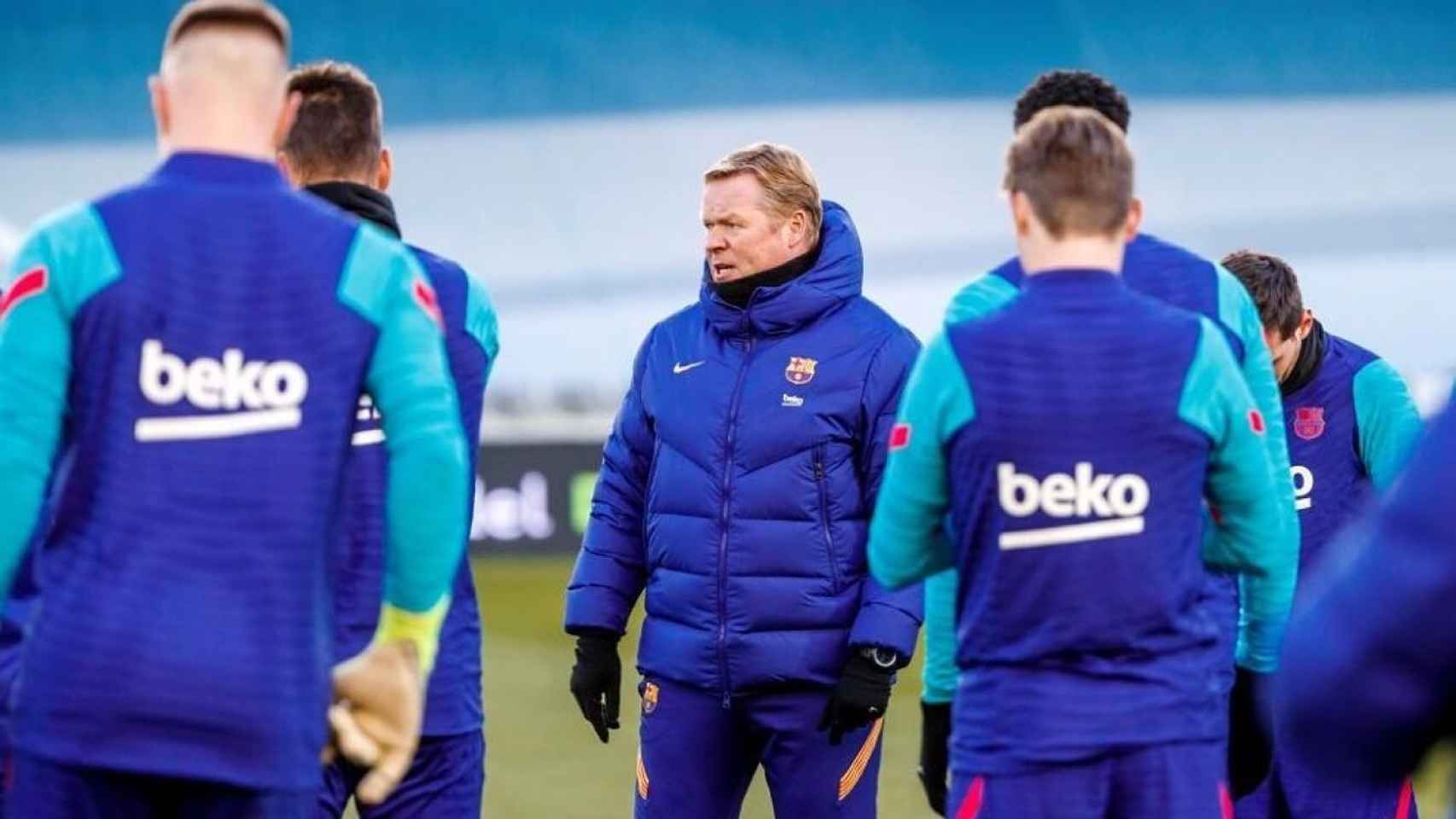 Koeman, en un entrenamiento del Barça | FCB