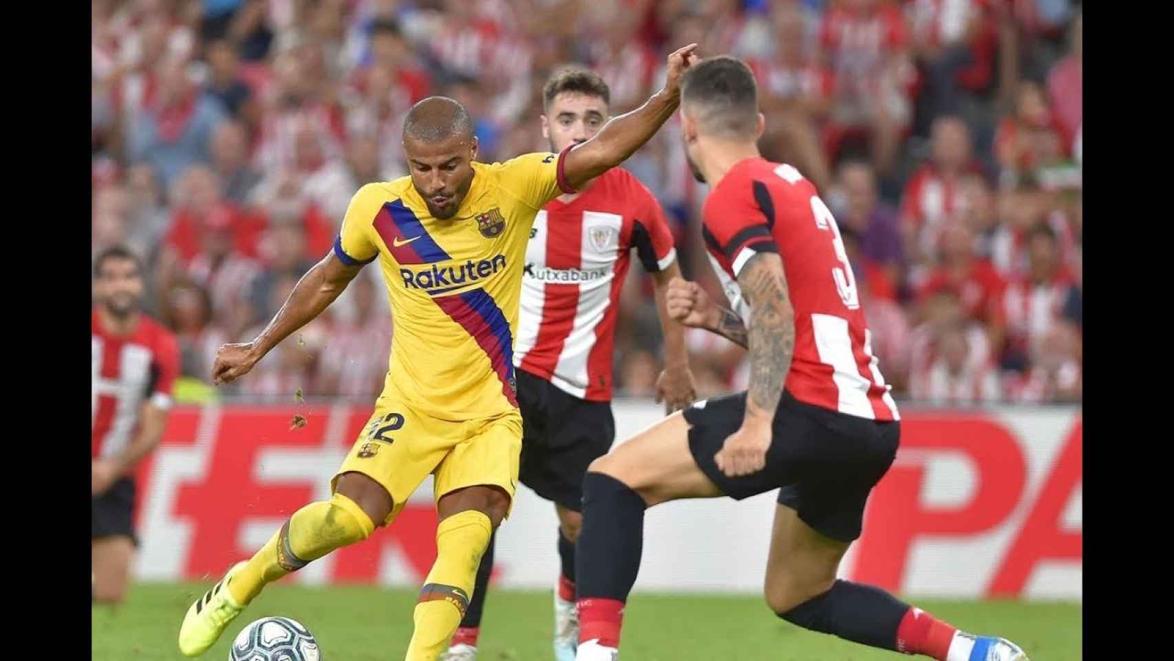 Rafinha en el duelo ante el Athletic Club / TWITTER