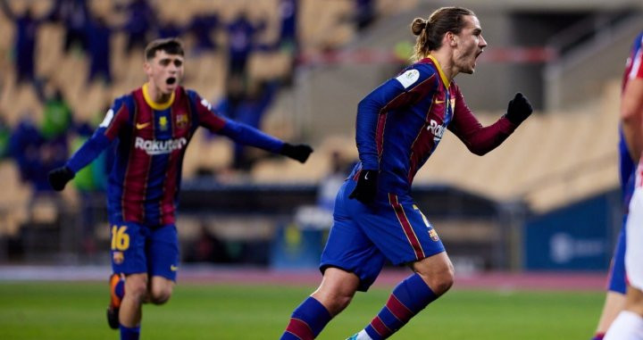 Griezmann, celebrando un gol ante el Athletic | FCB