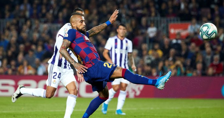 De esta manera Arturo Vidal marcó ante el Valladolid | EFE