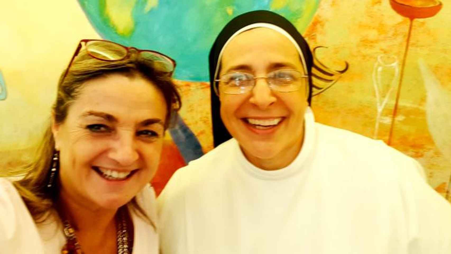 Sor Lucía Caram, en el cumpleaños de Agustí Torelló Mata / LC