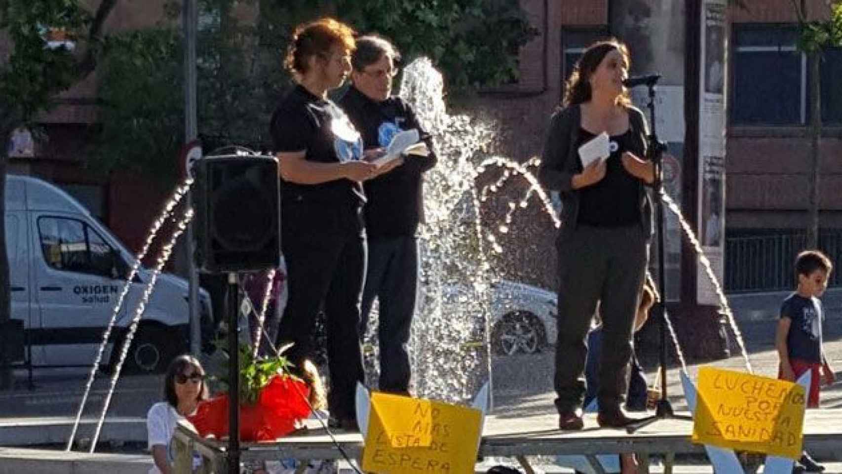 Gemma Tarafa, comisionada de Salud del Ayuntamiento de Barcelona, con Rebelión Primaria / CG