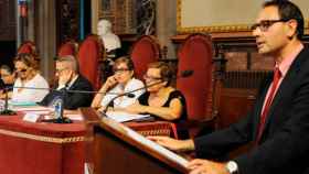 David Vallespín durante una intervención en la Universidad de Barcelona.