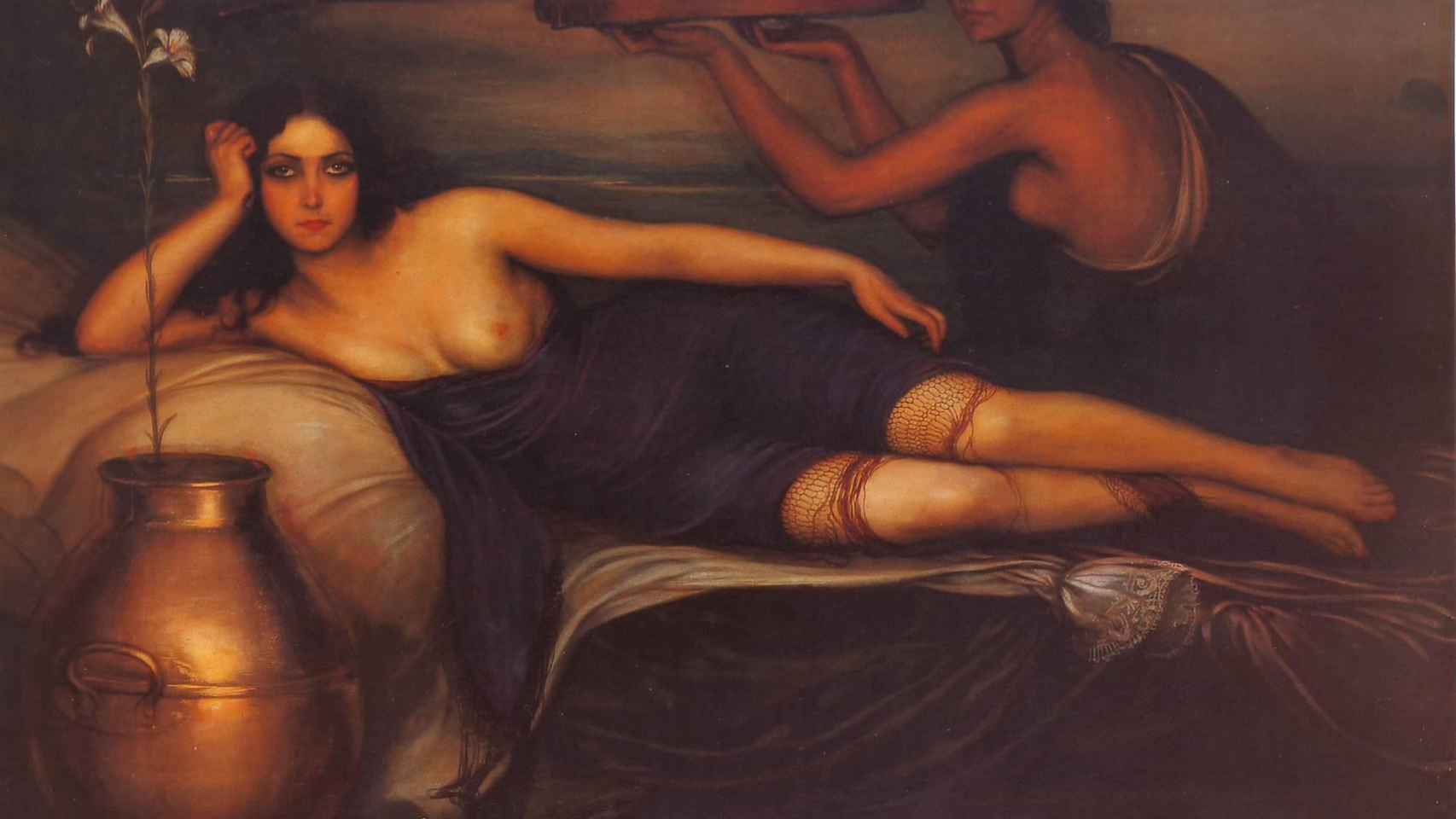 La mujer como deseo en un retrato del pintor Julio Romero de Torres de 1922