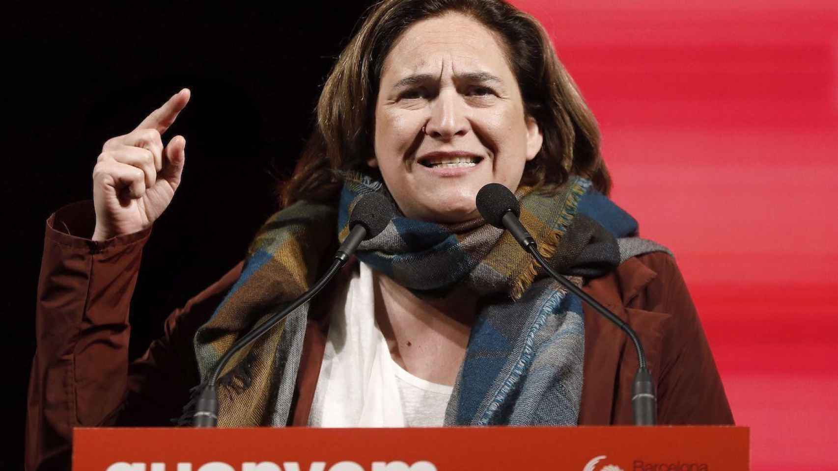 Ada Colau en un miting político / EFE