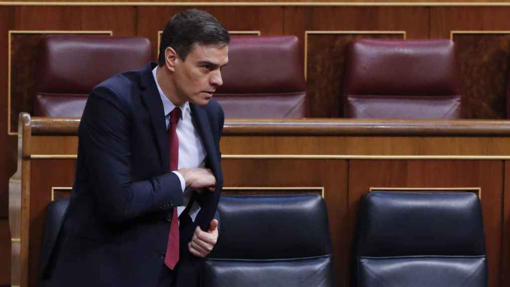 El presidente Pedro Sánchez, en la sesión de control en el Congreso / EP