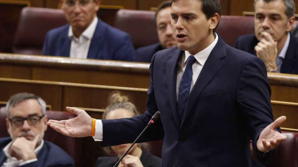 El líder de Ciudadanos, Albert Rivera, en el Congreso de los Diputados / EFE