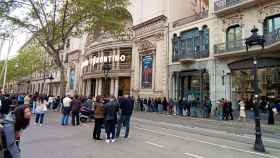 Colas para ver a Quentin Tarantino en Barcelona / CG