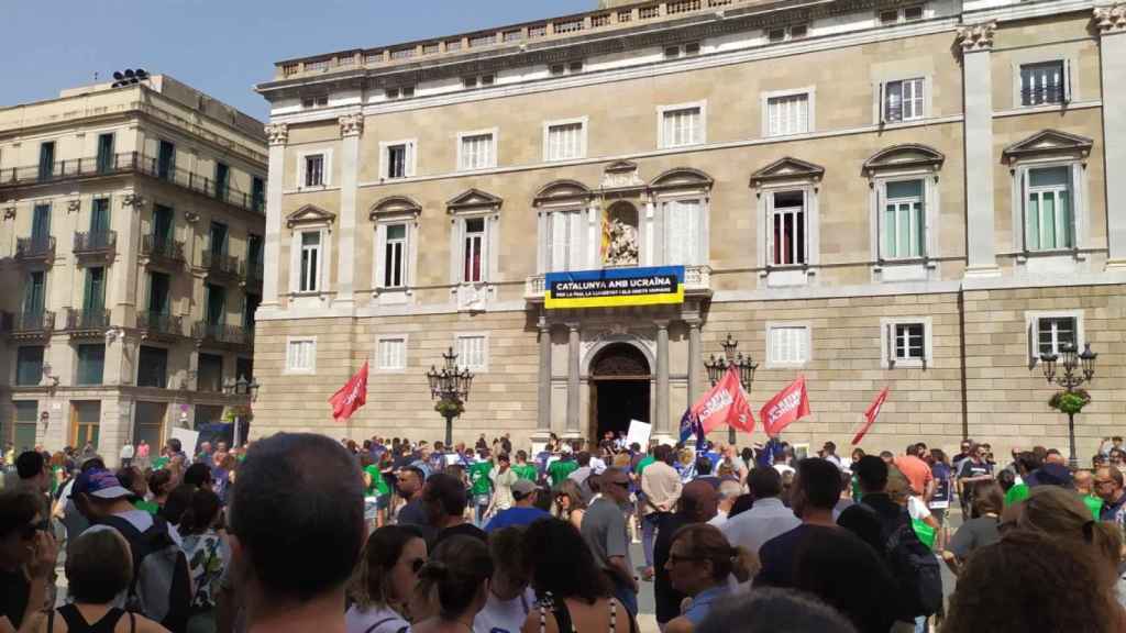 Los funcionarios de prisiones se manifiestan de nuevo para denunciar el aumento de las agresiones en las cáceles catalanas / EUROPA PRESS