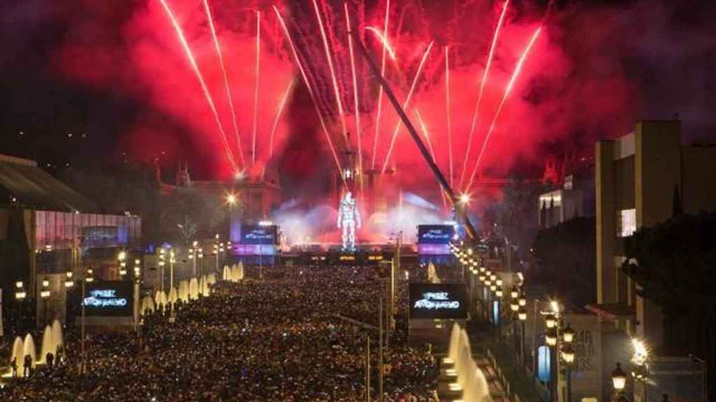 Celebración del Fin de Año en Barcelona en 2018 / EUROPAPRESS