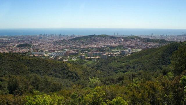Vista aérea de Barcelona.