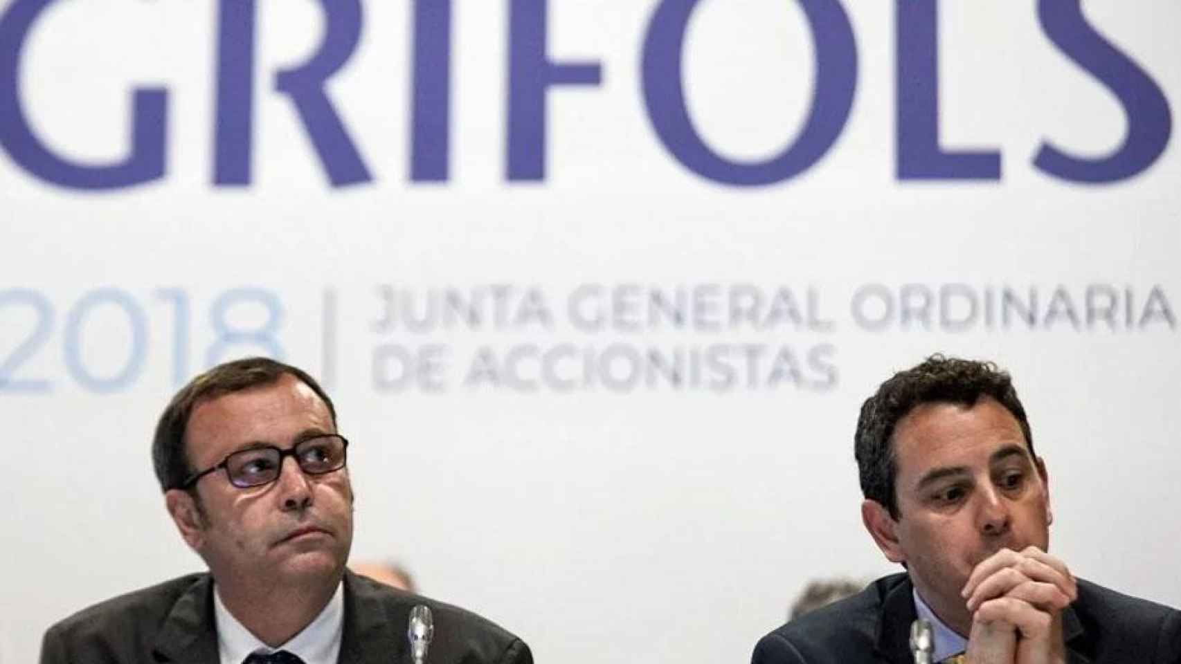 Los consejeros delegados de Grifols, Raimon y Victor Grifols / EFE