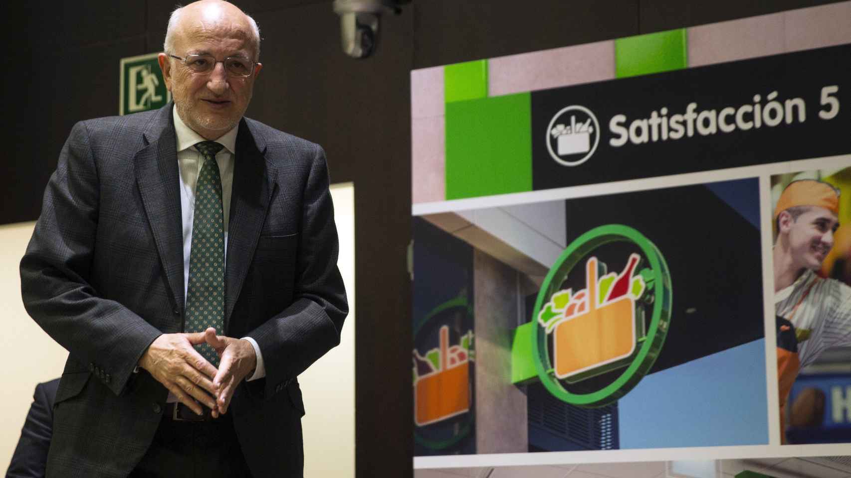 El presidente de Mercadona, Juan Roig, en la rueda de prensa de presentación de los resultados de 2016 / EFE