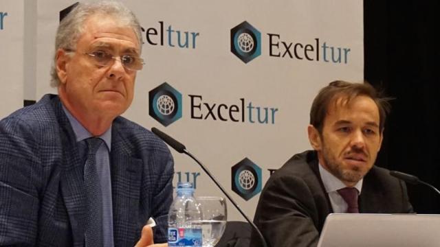 El vicepresidente ejecutivo de Exceltur, José Luis Zoreda, ha presentado este martes el informe sobre turismo.