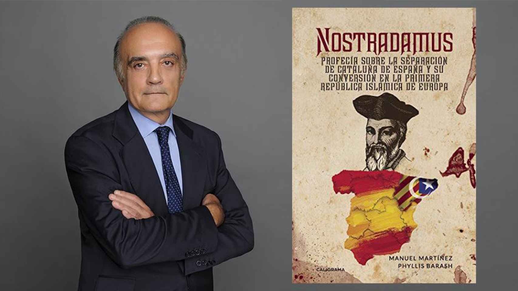 Manuel Martínez, autor del libro 'Nostradamus: : Profecía sobre la separación de Cataluña de España y su conversión en la primera república islámica de Europa' / CALIGRAMA