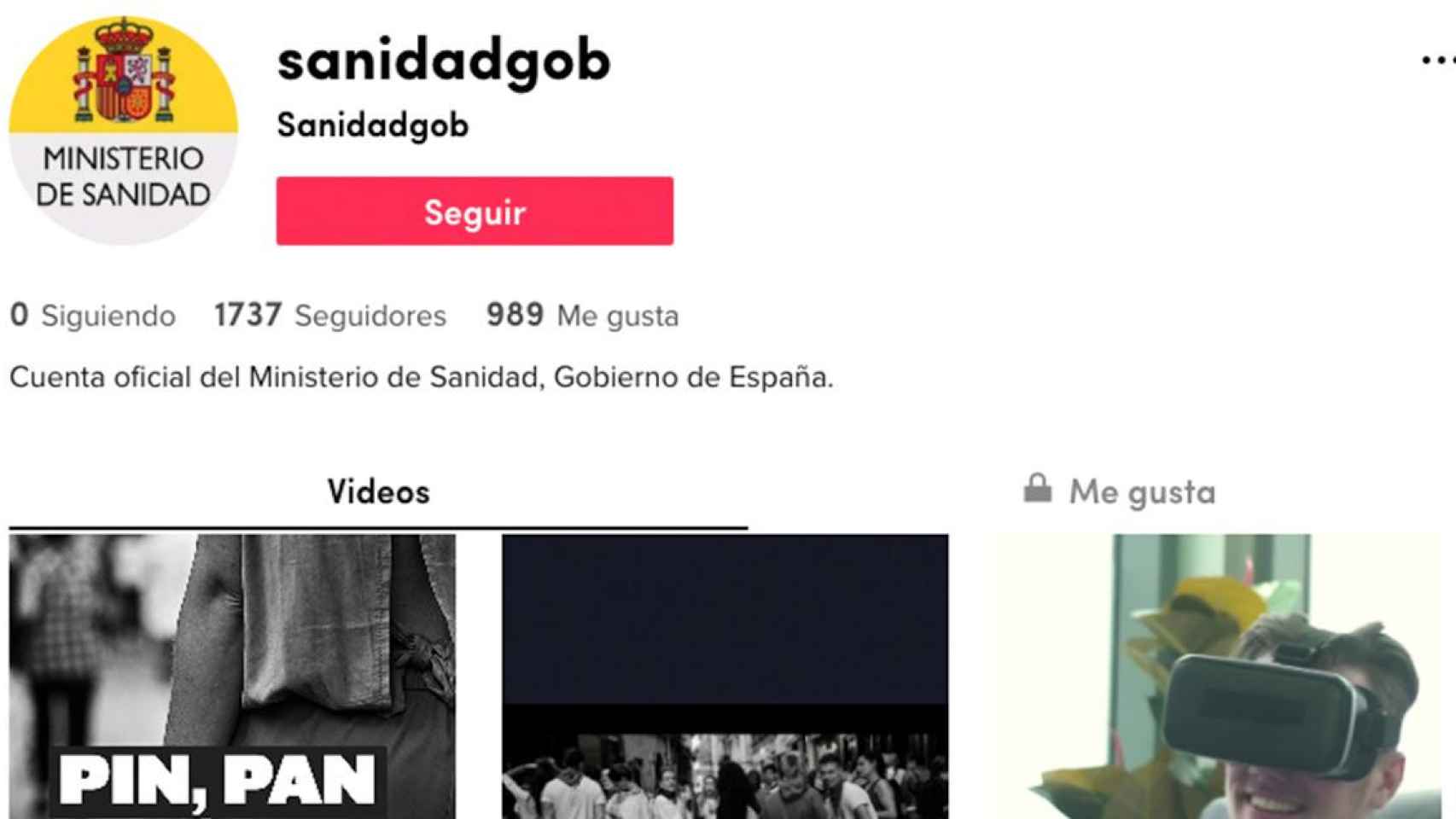 El TikTok de Sanidad / TIKTOK