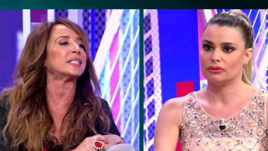 María Patiño y María Lapiedra durante 'Sálvame Deluxe' / Mediaset