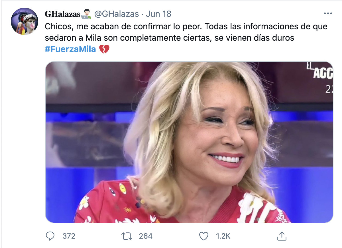 Publicación de un internauta / TWITTER