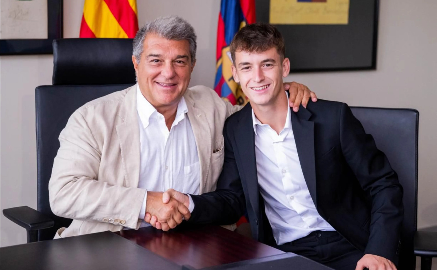 Joan Laporta cierra la renovación de Marc Casadó / FCB