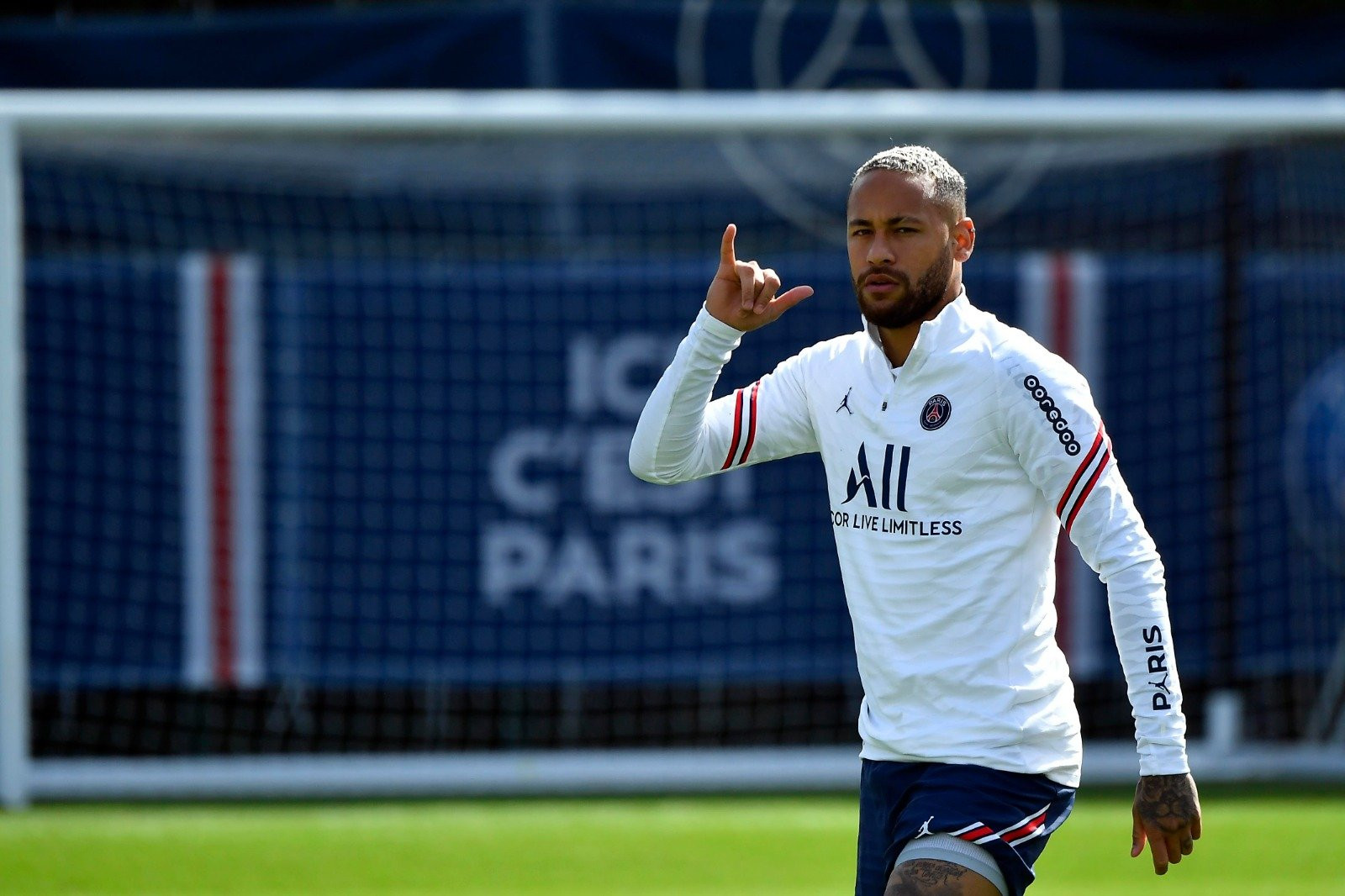 Neymar en un entrenamiento reciente con el PSG / PSG