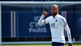 Neymar en un entrenamiento reciente con el PSG / PSG