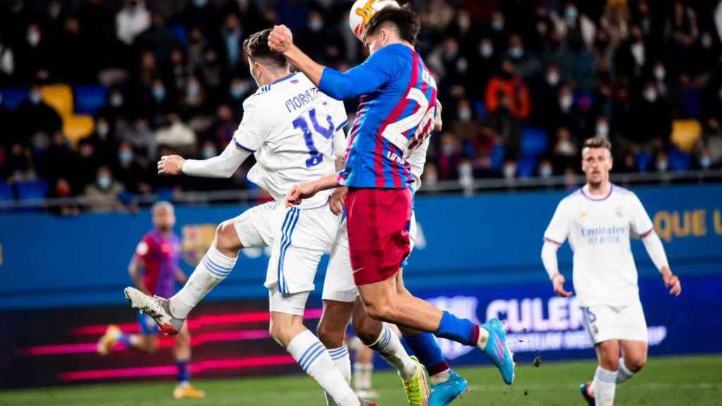 Partido entre el Barça B y el Real Madrid Castilla