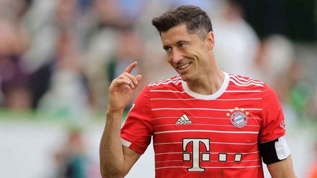 Robert Lewandowski, durante un compromiso con el Bayern / EFE