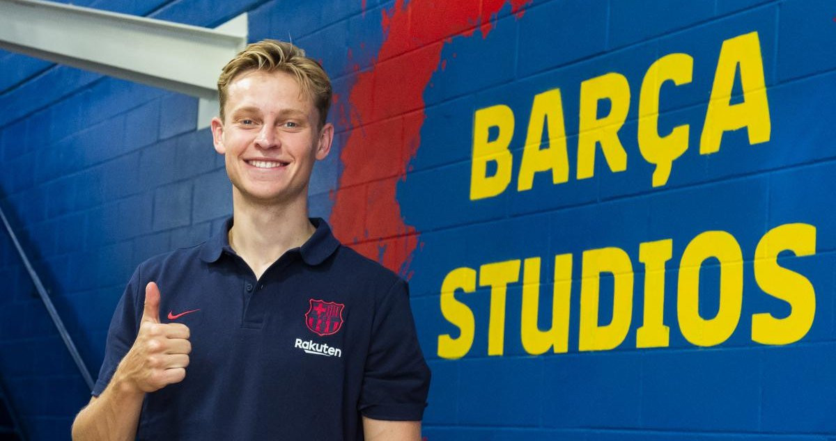 Frenkie de Jong, en una promoción de Barça Studios / FCB