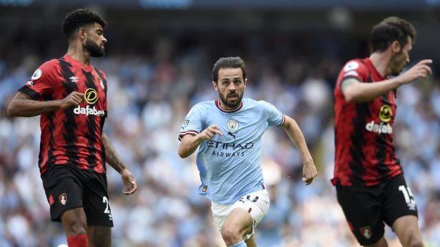 Bernardo Silva, centrocampista del Manchester City, contra el Bournemouth / EFE