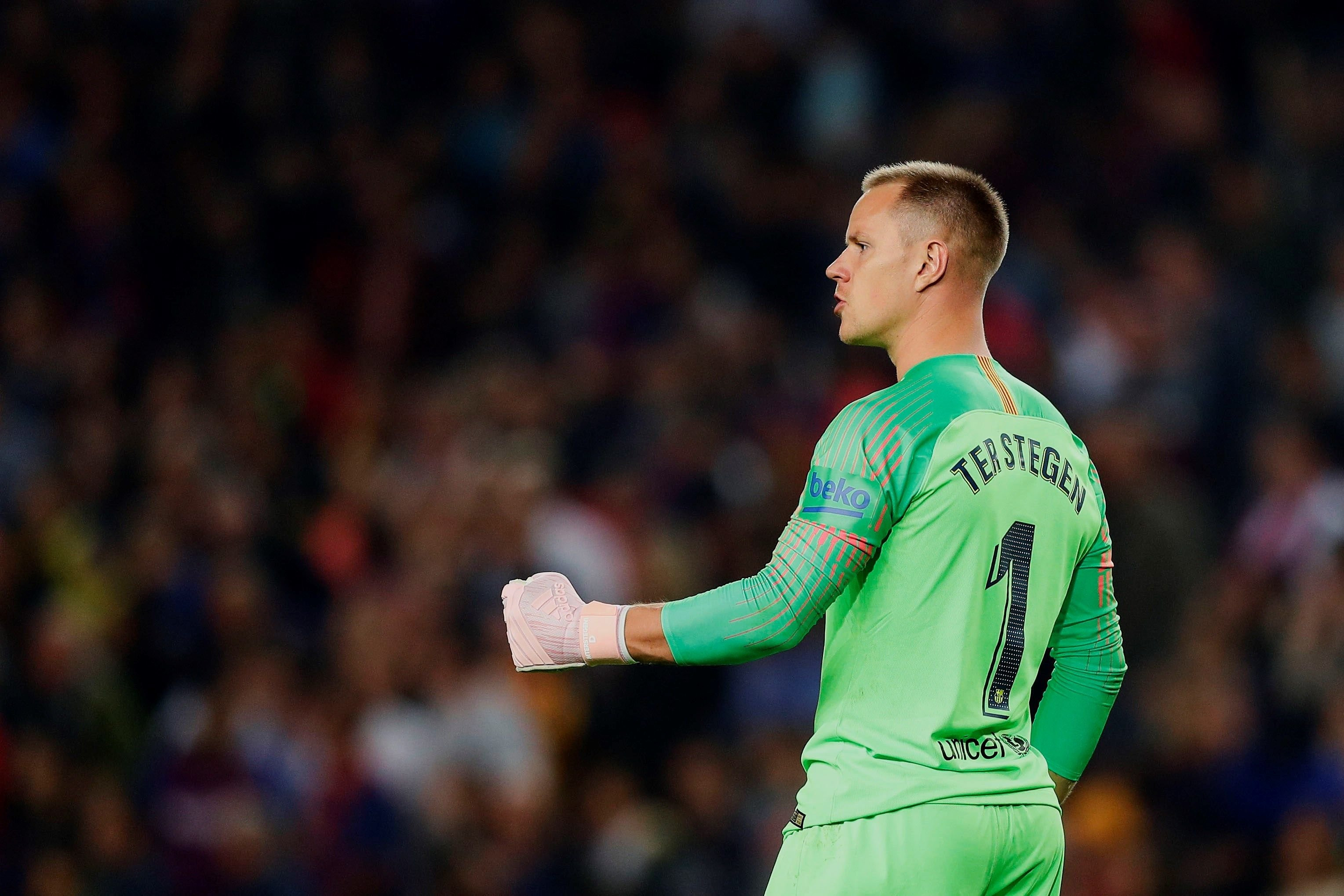 Marc André Ter Stegen en un encuentro del Barça / EFE