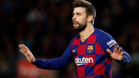 Gerard Piqué en un encuentro con el Barça / EFE