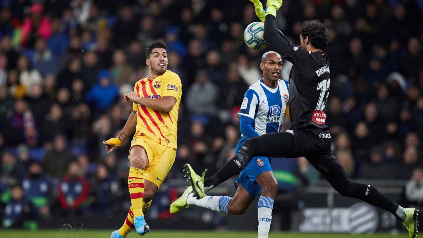 Luis Suárez en el derbi del pasado sábado / EFE