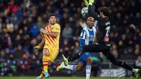 Luis Suárez en el derbi del pasado sábado / EFE