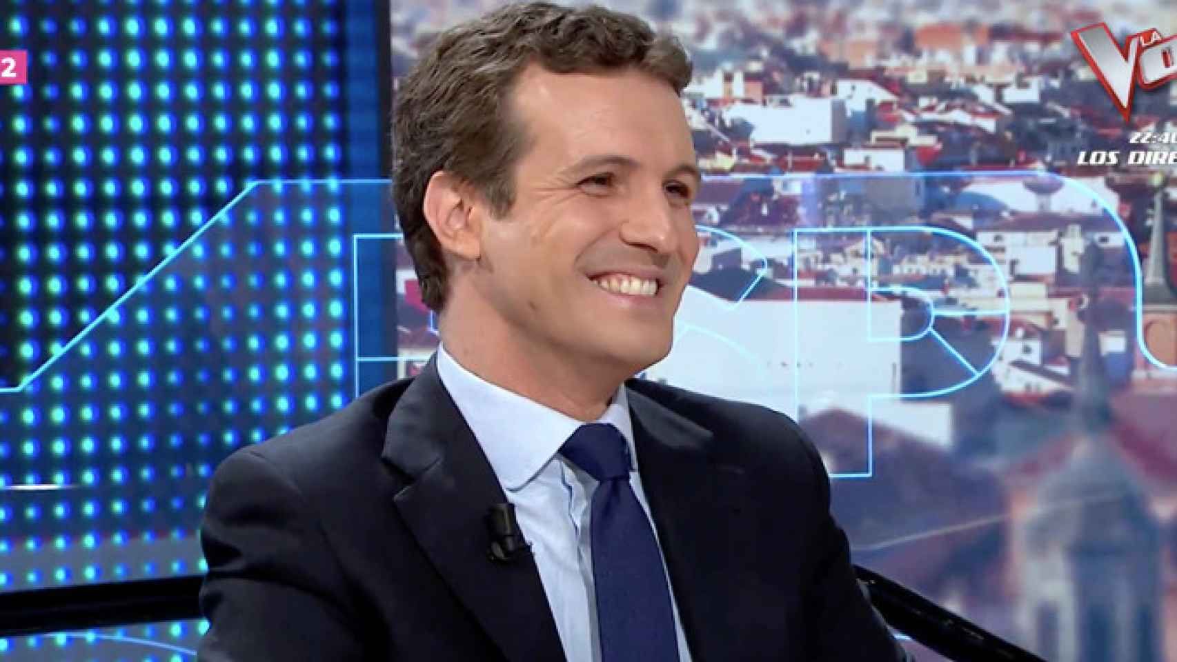 Pablo Casado, presidente del PP, durante su comparecencia en el programa de Susanna Giso