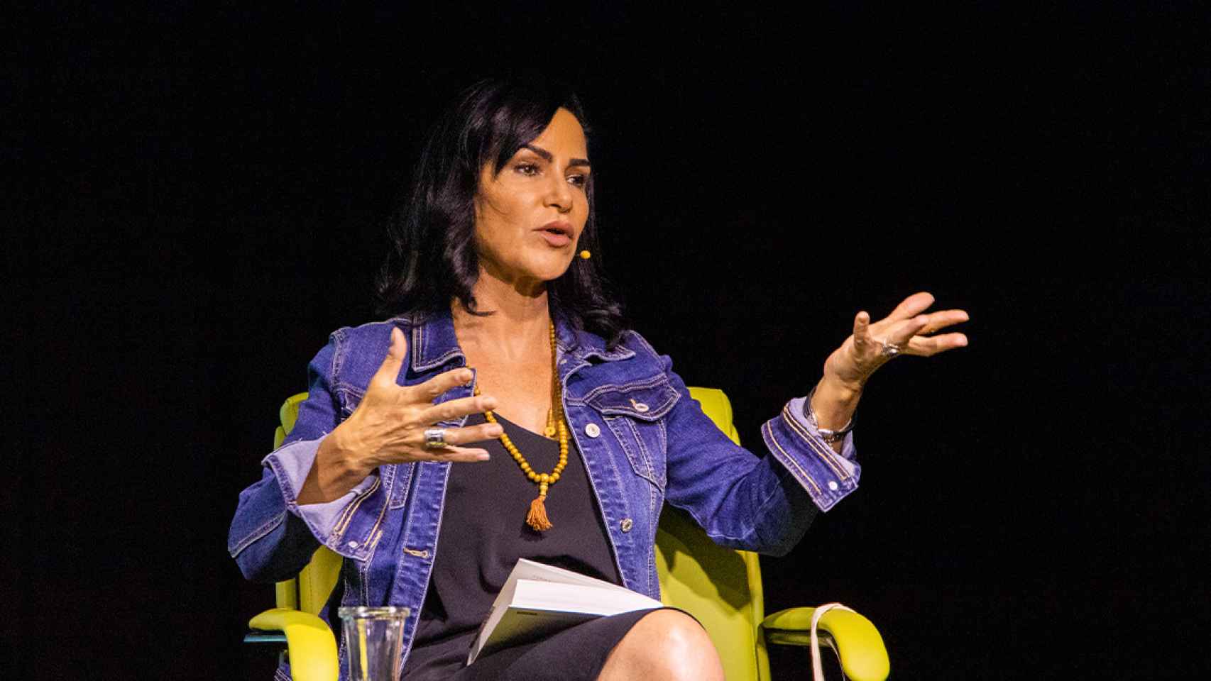 Lydia Cacho durante la presentación de su nuevo libro Cartas de amor y rebeldía / GALA ESPÍN (LG)