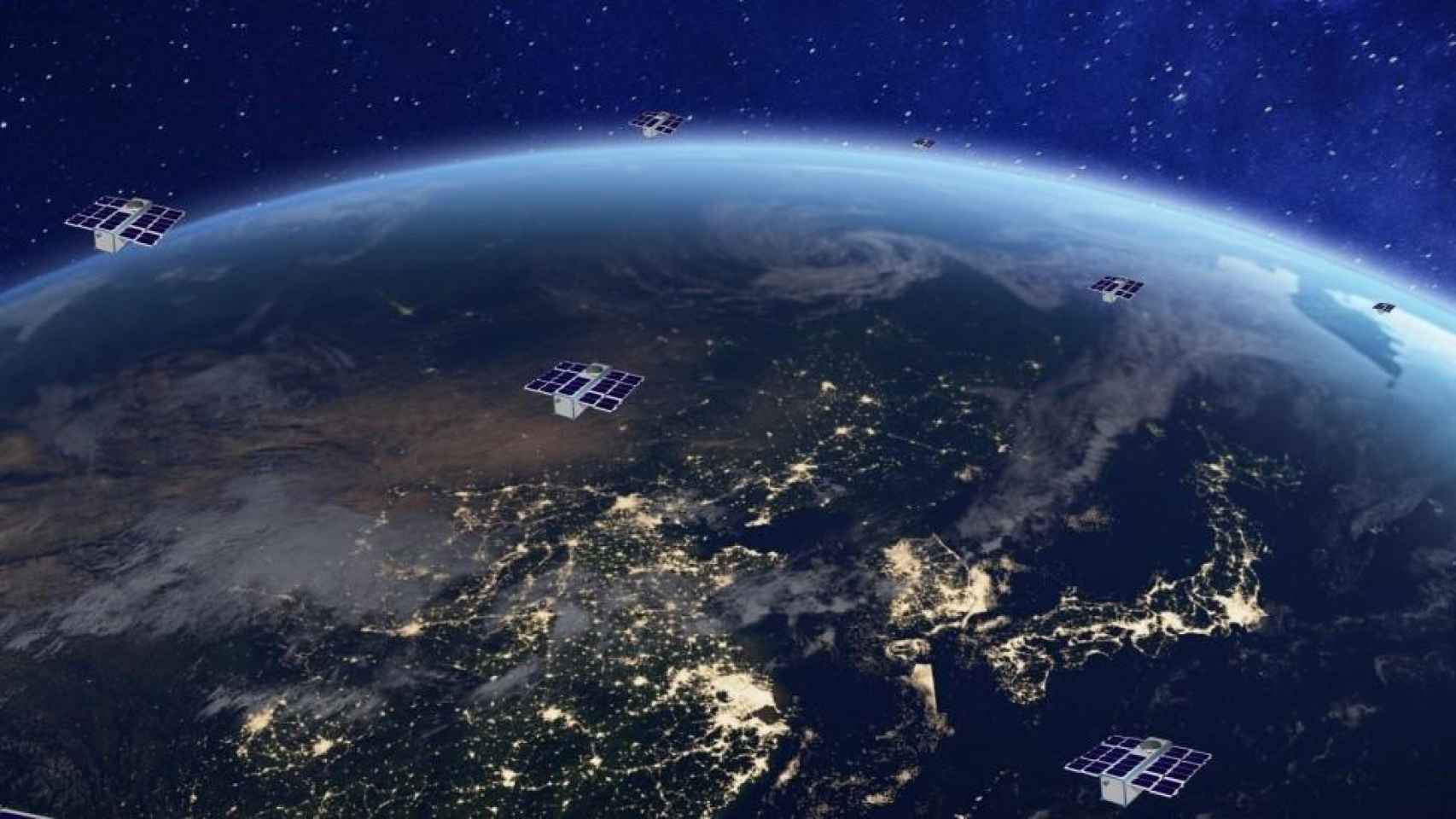 Simulación de nanosatélites como el que lanzará el Govern desde Kazajistán el próximo 20 de marzo / SATELIOT